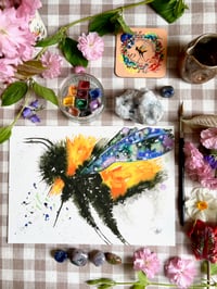Image 1 of Giant Bumble Bee Prints - Galaxy Wing or Lilac Wing