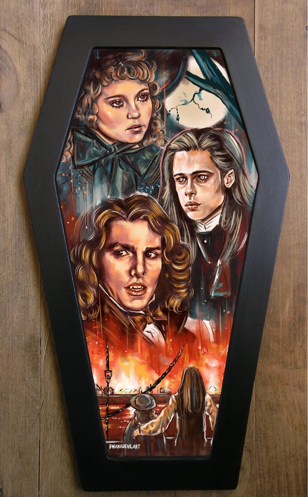 Image of Limited Edition Interview with the Vampire Coffin Framed Art (Free Shipping!)