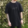 Black oversized basic T-shirts 