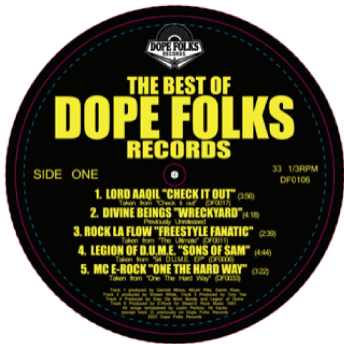 The Best of Dope Folks Records LP