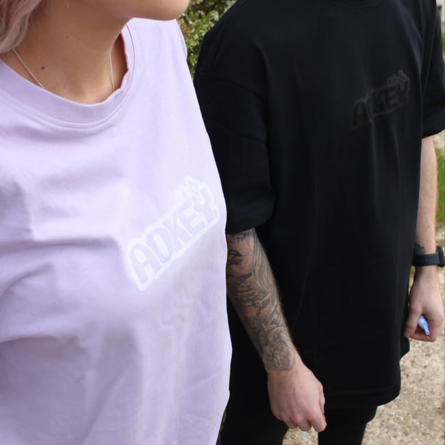 Lilac basic oversized T-shirt 