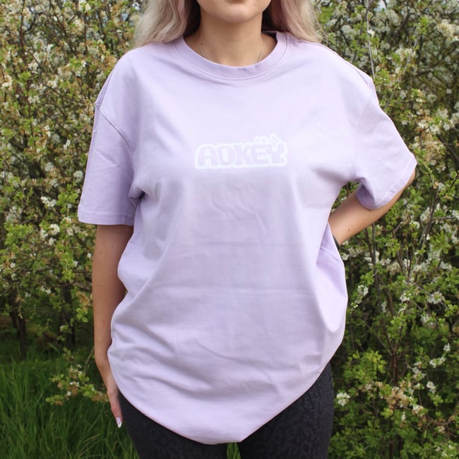 Lilac basic oversized T-shirt 