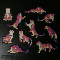 Image 2 of Low Poly Tiger - Stickers