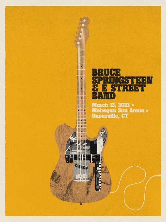 Image of Springsteen 2023 Tour Poster - Uncasville AP