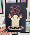 Satanic Ghost Postcard Print