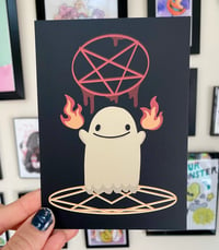 Image 1 of Satanic Ghost Postcard Print