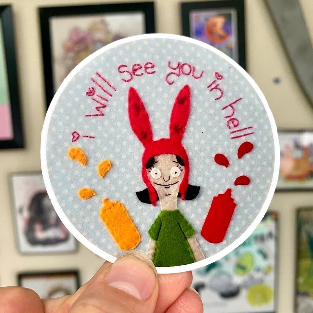Belcher Sisters Embroidery Hoop Stickers