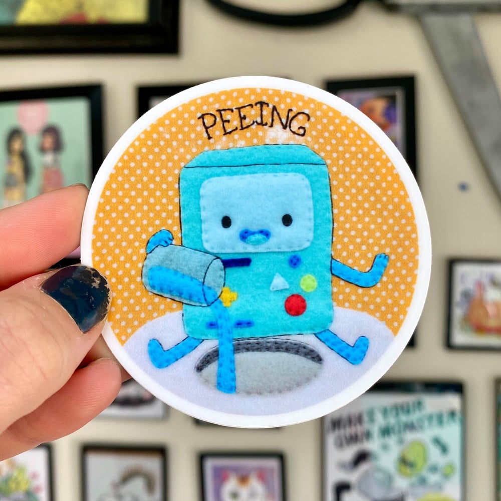 Adventure Time Embroidery Hoop Stickers