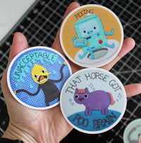 Image 1 of Adventure Time Embroidery Hoop Stickers