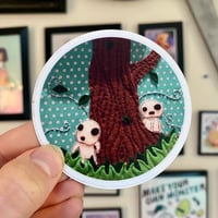 Image 1 of Kodama Embroidery Hoop Stickers