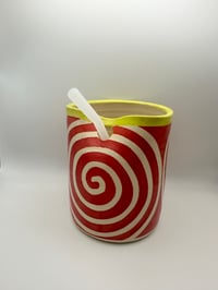 Image 1 of Red + Chartreuse Tumbler