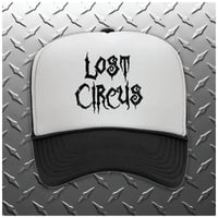 OFFICIAL - LOST CIRCUS - BLACK AND WHITE TRUCKER HAT