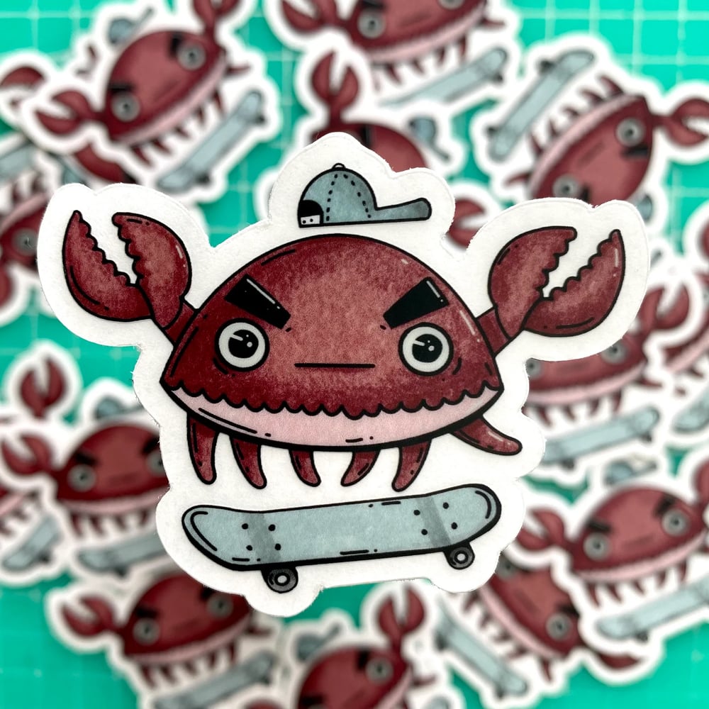 Rad Crab Sticker