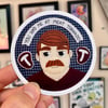 Ron Swanson Embroidery Hoop Sticker/Magnet