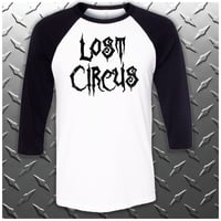 Image 1 of OFFICIAL - LOST CIRCUS - 3/4 SLEEVE "LC" LOGO SHIRT