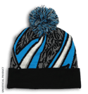 94/96 'The Goalie' Bobble Hat (Blue) Without Embroidery