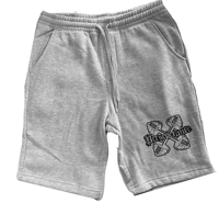 grey sweat shorts