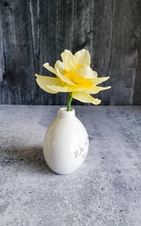 Image 2 of Custom Bud Vase with Handwriting