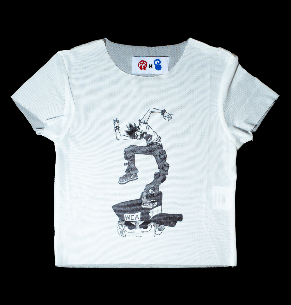 Image of W.C.A Cropped Mesh T-Shirt