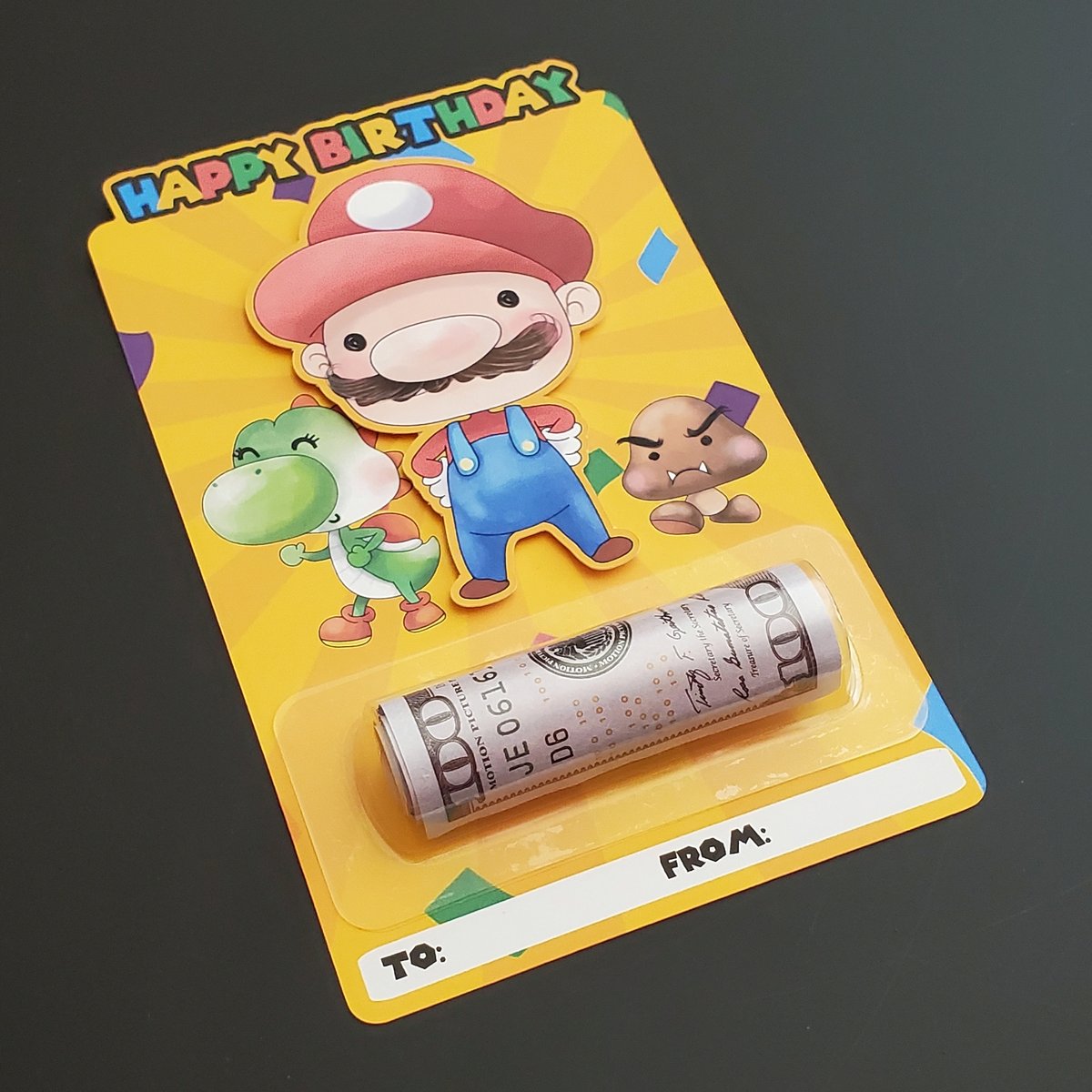 Mario Money Card | lwbcrafts