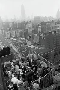 Henri Dauman 'Rooftop living in NYC, 1966'