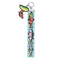 FEESH lanyard keychain