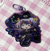 Image 1 of Digital Witch Mayura Holographic Keychain