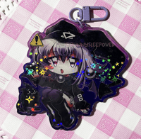 Image 2 of Digital Witch Mayura Holographic Keychain