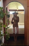 early 1960s BIBA London mini dress with poet sleeves