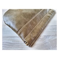 Image 3 of Flat Pouch Clutch Moss