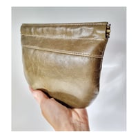 Image 4 of Flat Pouch Clutch Moss