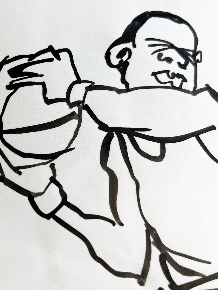 Image of JENKINS ARCHIVE ART: Original Ink Test Sketch:  Jeron Wilson