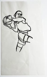 Image 2 of JENKINS ARCHIVE ART: Original Ink Test Sketch:  Jeron Wilson