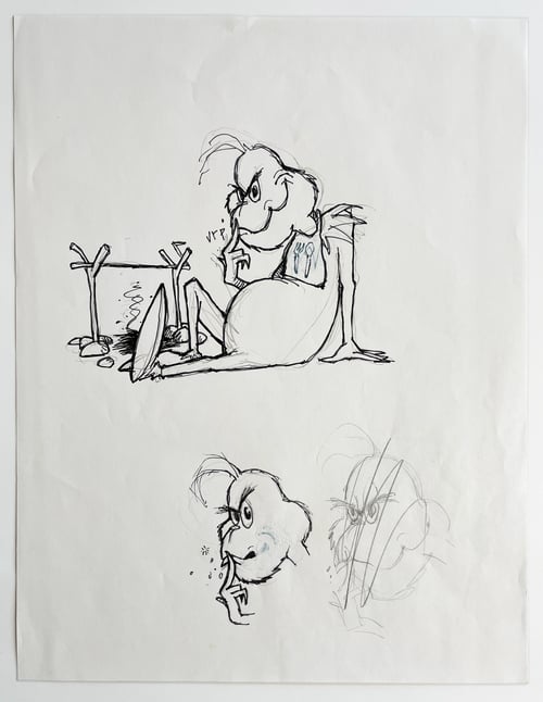 Image of JENKINS ART ARCHIVE: Original Sketch:  Jason Lee, Blind