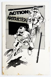 Image 1 of JENKINS ARCHIVE ART: Original Winning Drawing: BMX Action Drawing Contest