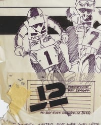 Image 2 of JENKINS ART ARCHIVE: Original Marker Drawing: J2 BMX Panels