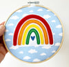 Rainbow Embroidery Hoop