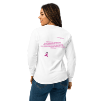 Image 4 of long-sleeve shirt - breast cancer awareness