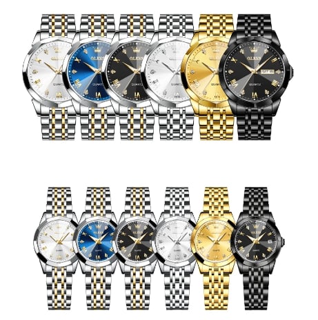 Olevs couple watch hot sale