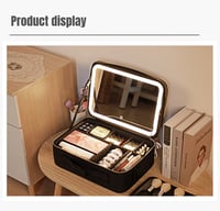 Smart LED Makeup Bag with Mirror Lights - reduced price 