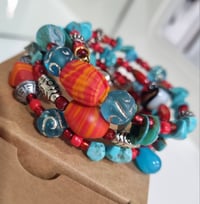 Image 3 of Red Blue Bracelet