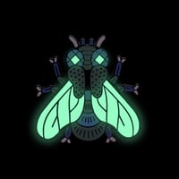 Image 2 of Pin's MOUCHE (GLOW IN THE DARK !)