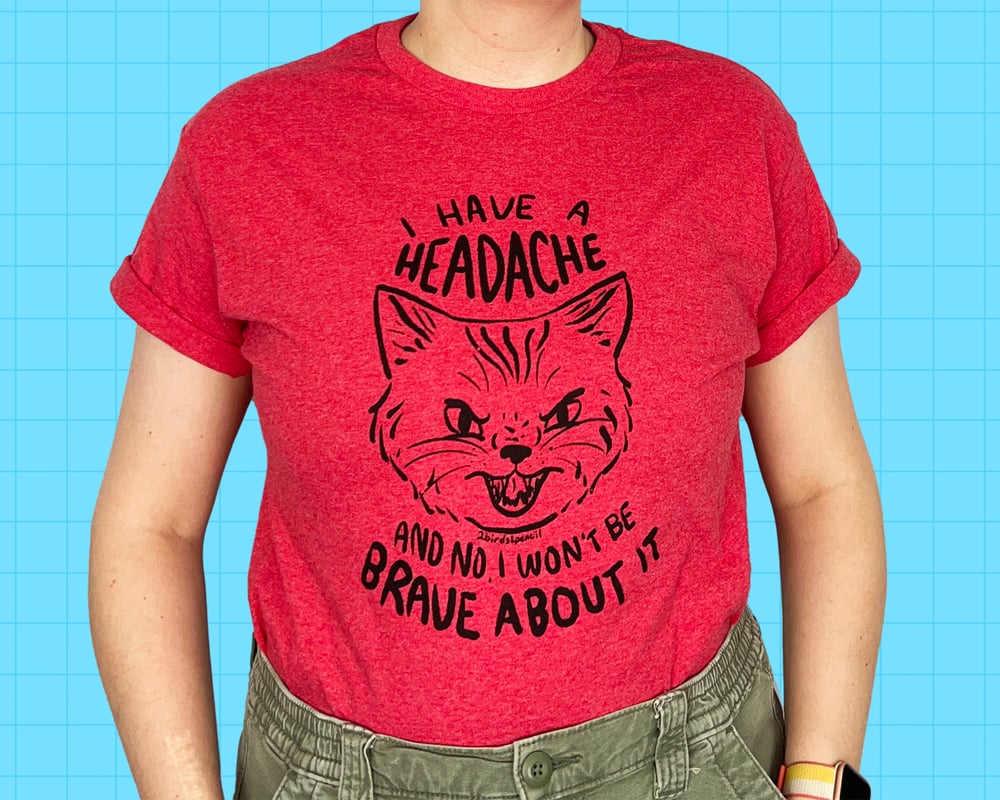 Image of Headache cat shirt