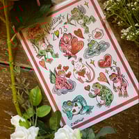 A4 Valentines Froggle Print