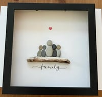 Image 2 of Custom Mother's Day Pebble Art Frame