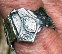 Image 4 of Rustic Royal! ~ One of a Kind Fused Sterling Ring Band
