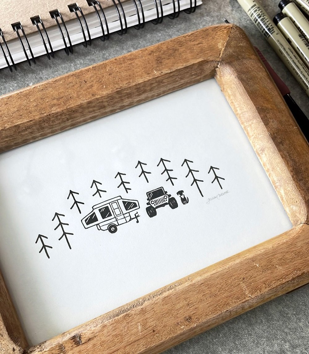 Custom Camp or Cabin Illustration