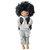 Image 1 of Kota Handmade Linen Doll  (PREORDER ITEM - SHIP DATE ON OR BEFORE MAY 30, 2024)