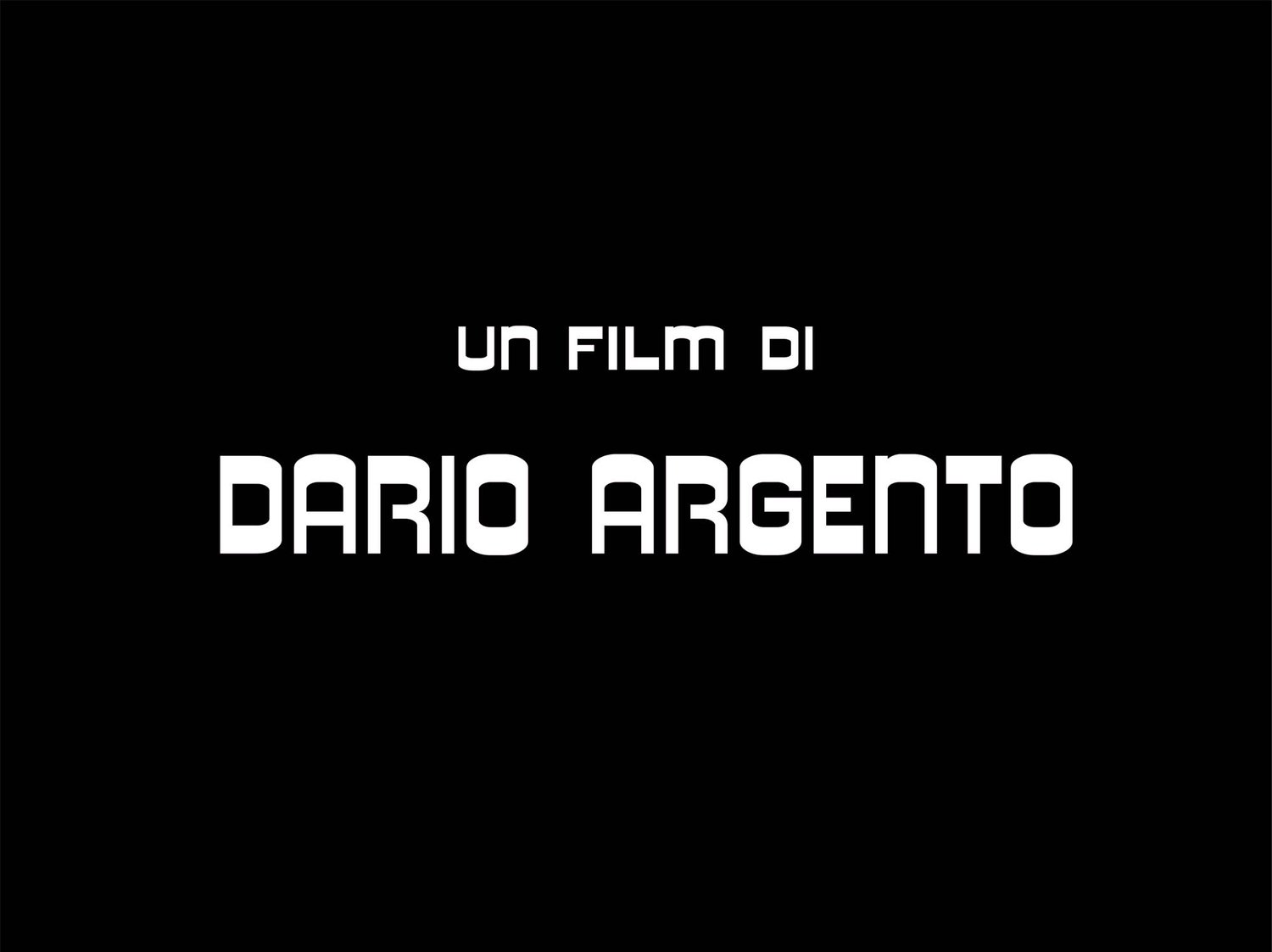 Un Film Di Dario Argento Fine Art Print