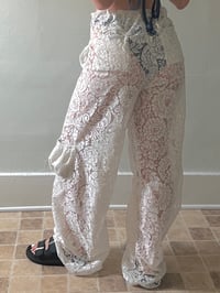 Image 3 of ♲ Bright Lacy Lounge Pants - M 